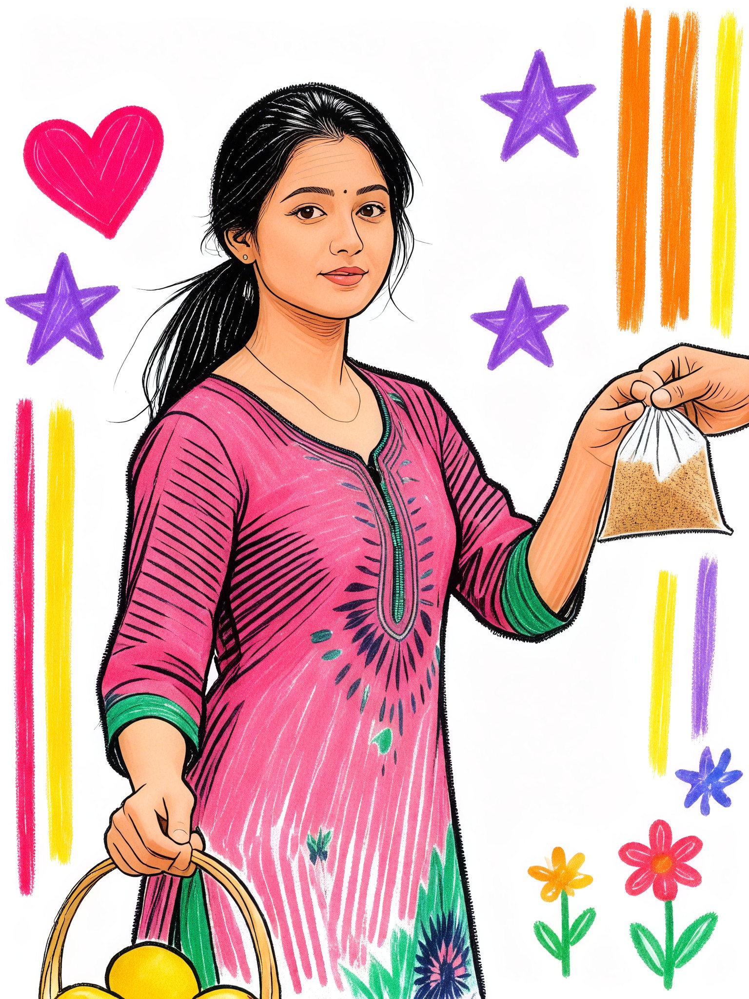  Crayon Drawing-3 image