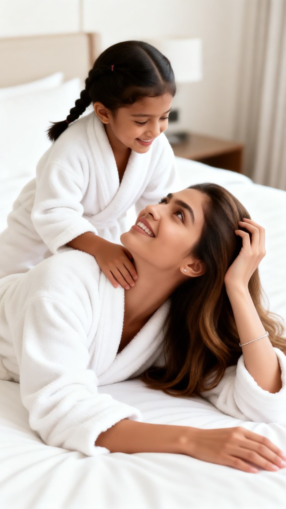 Staying in the hotel with your daughter image