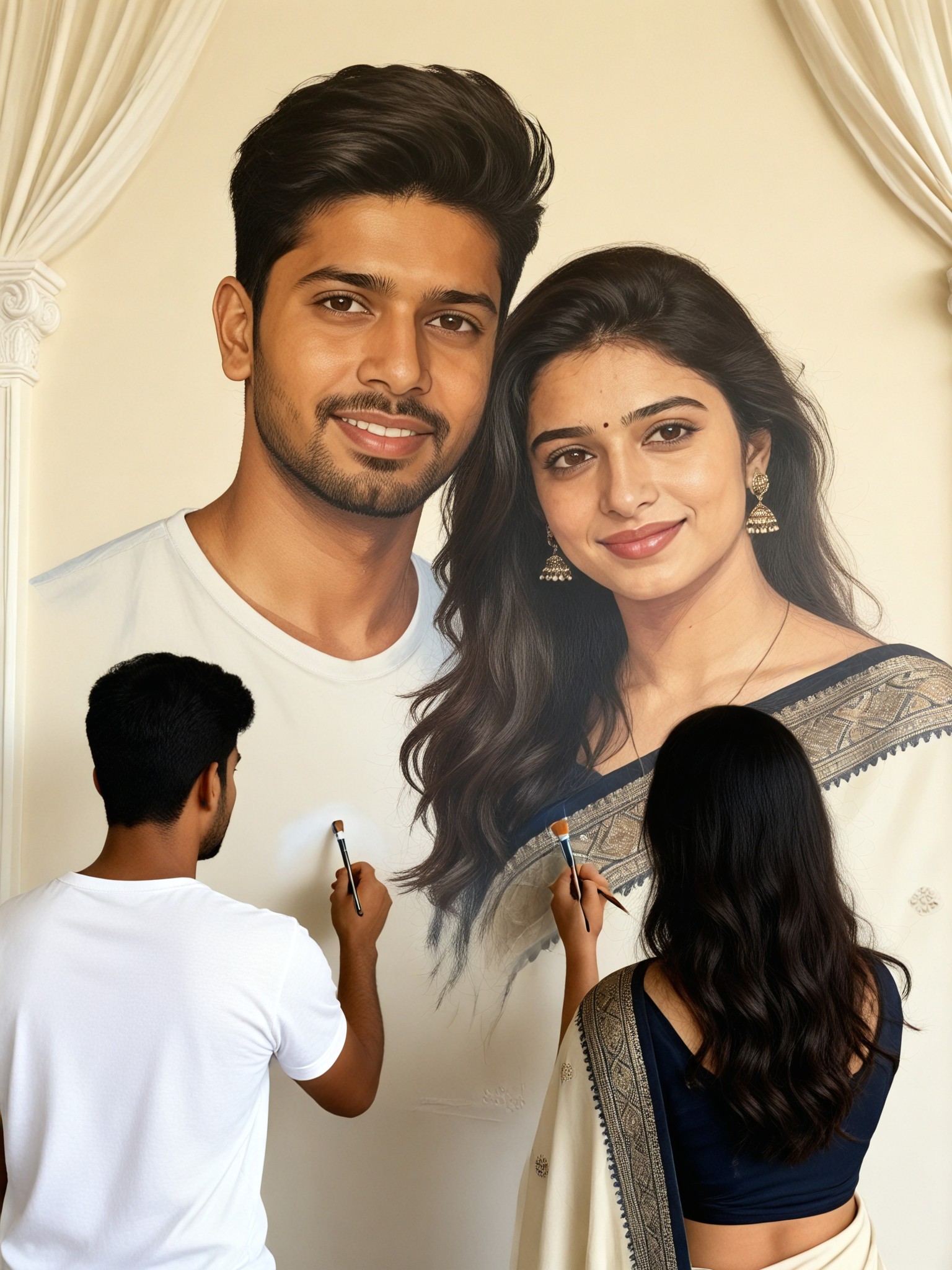 Wedding Style Couple Wall Art image