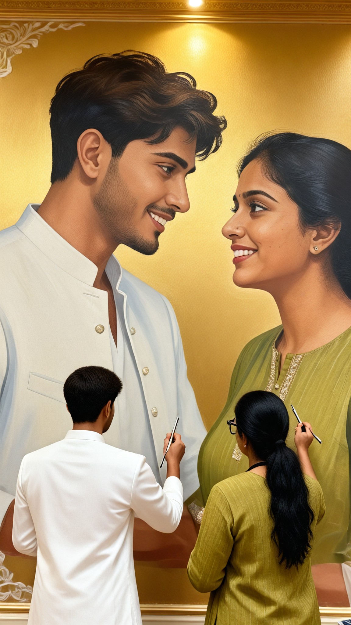 Wedding Style Couple Wall Art image