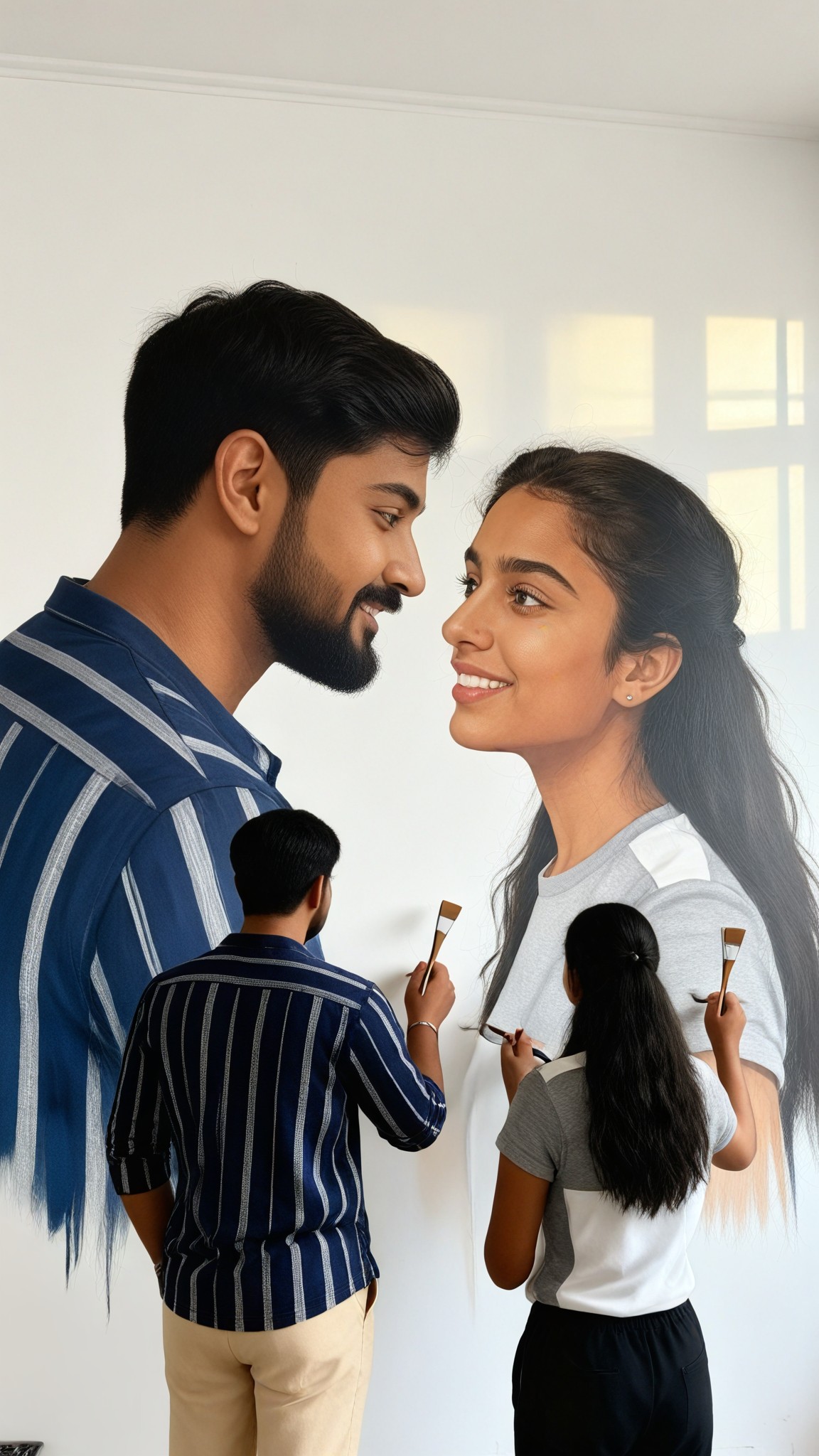 Minimal Studio Couple Mural image