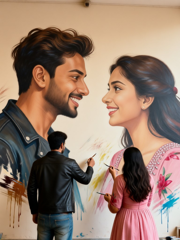 Couple Mural Reveal Video image