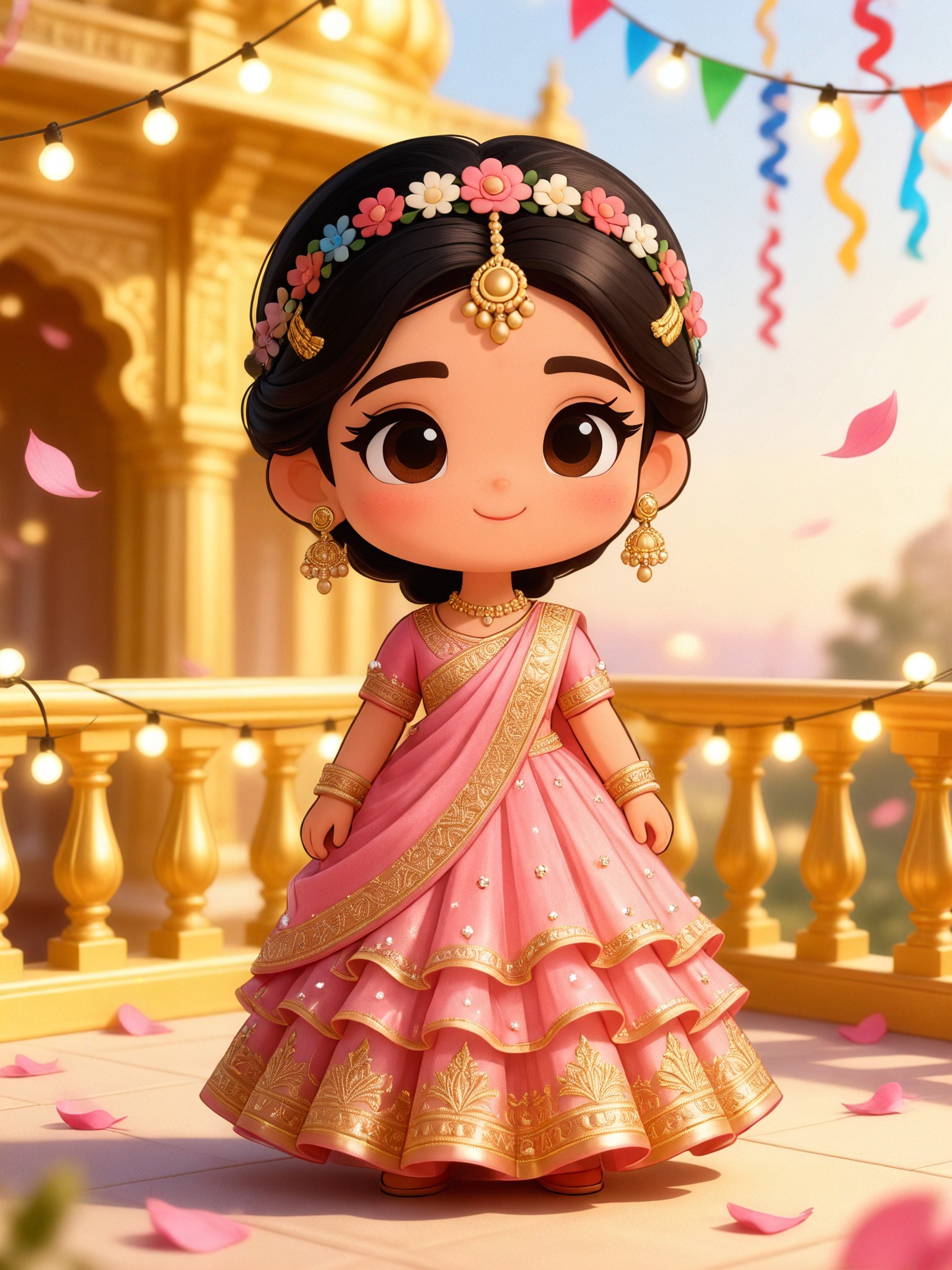 Q-Style Bollywood Princess Pink image