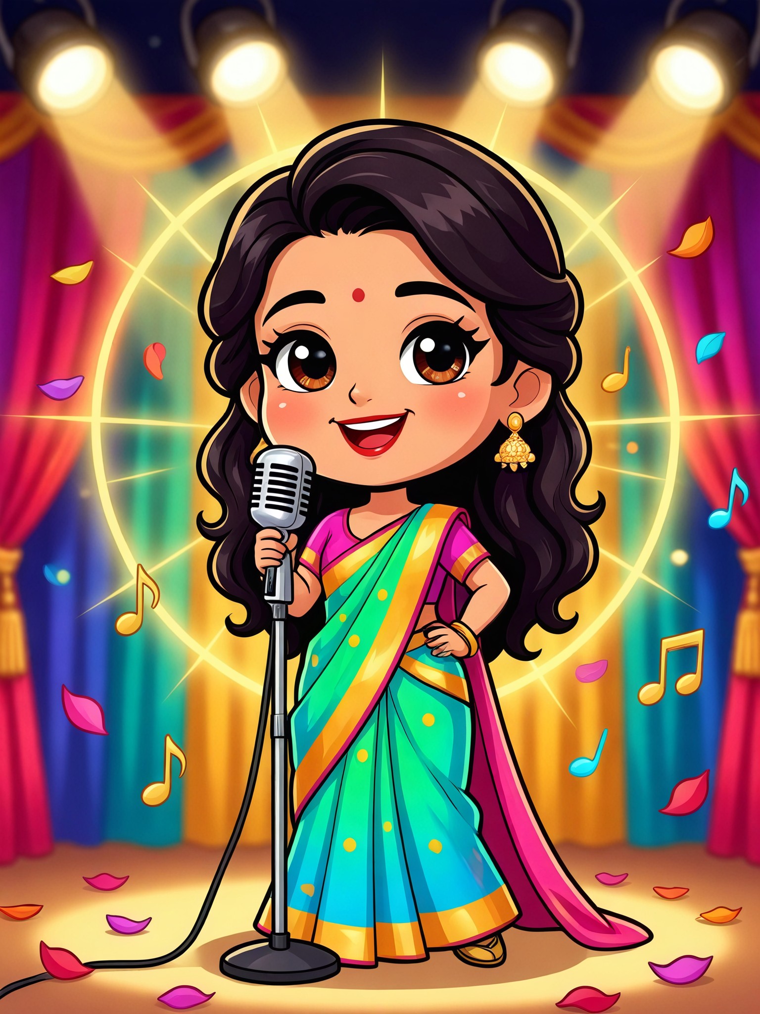 Q-Style Bollywood Singer Girl image