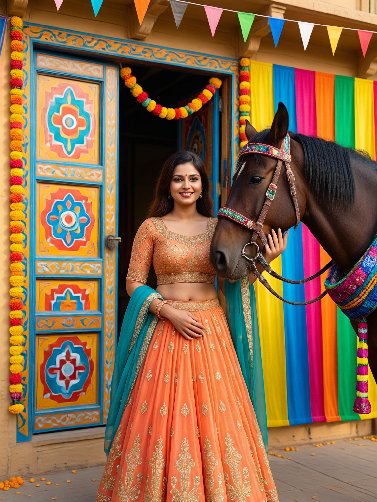 Rajasthan Color Stable Portrait image