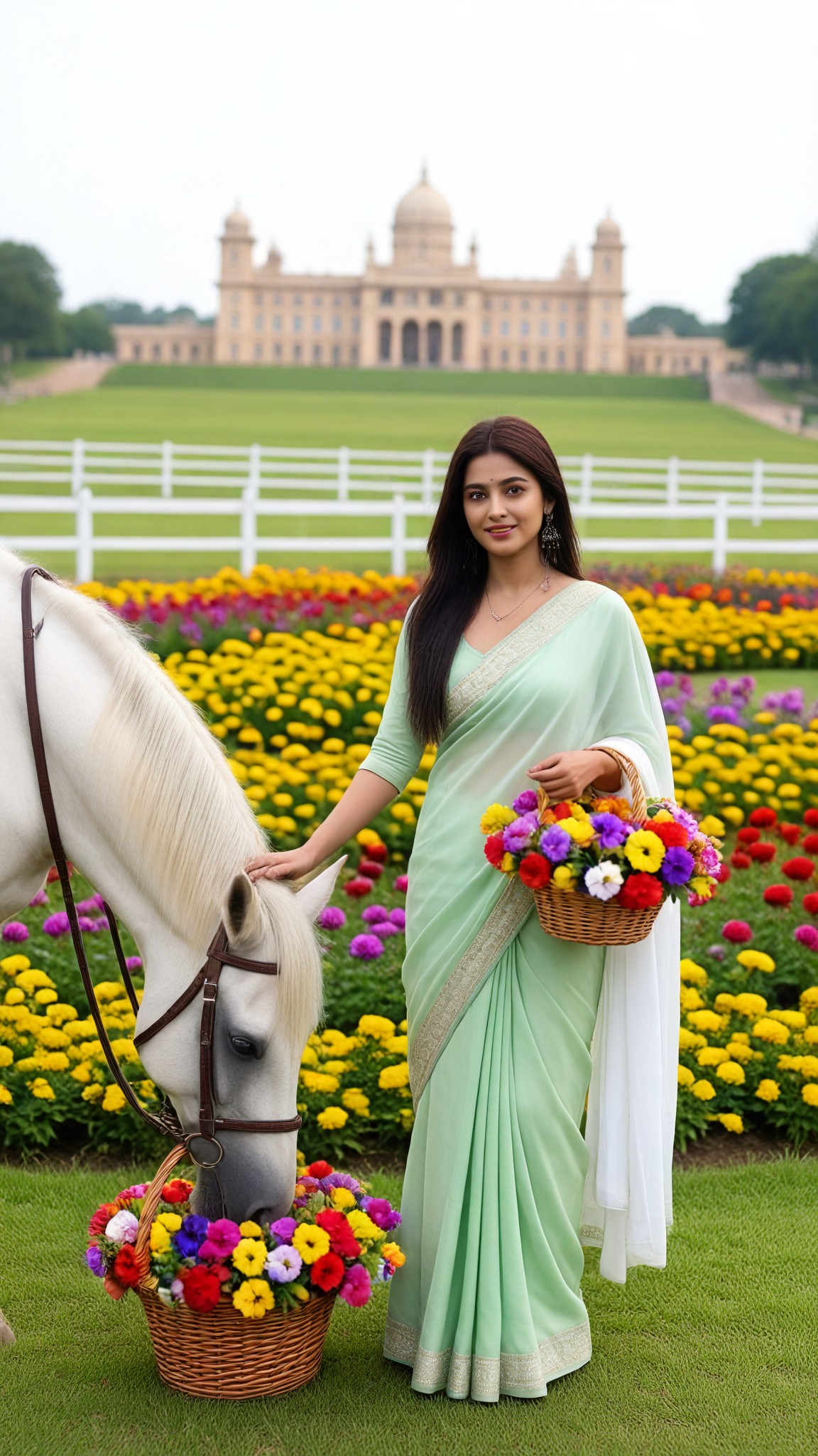 Flower Garden Horse Scent Portrait image