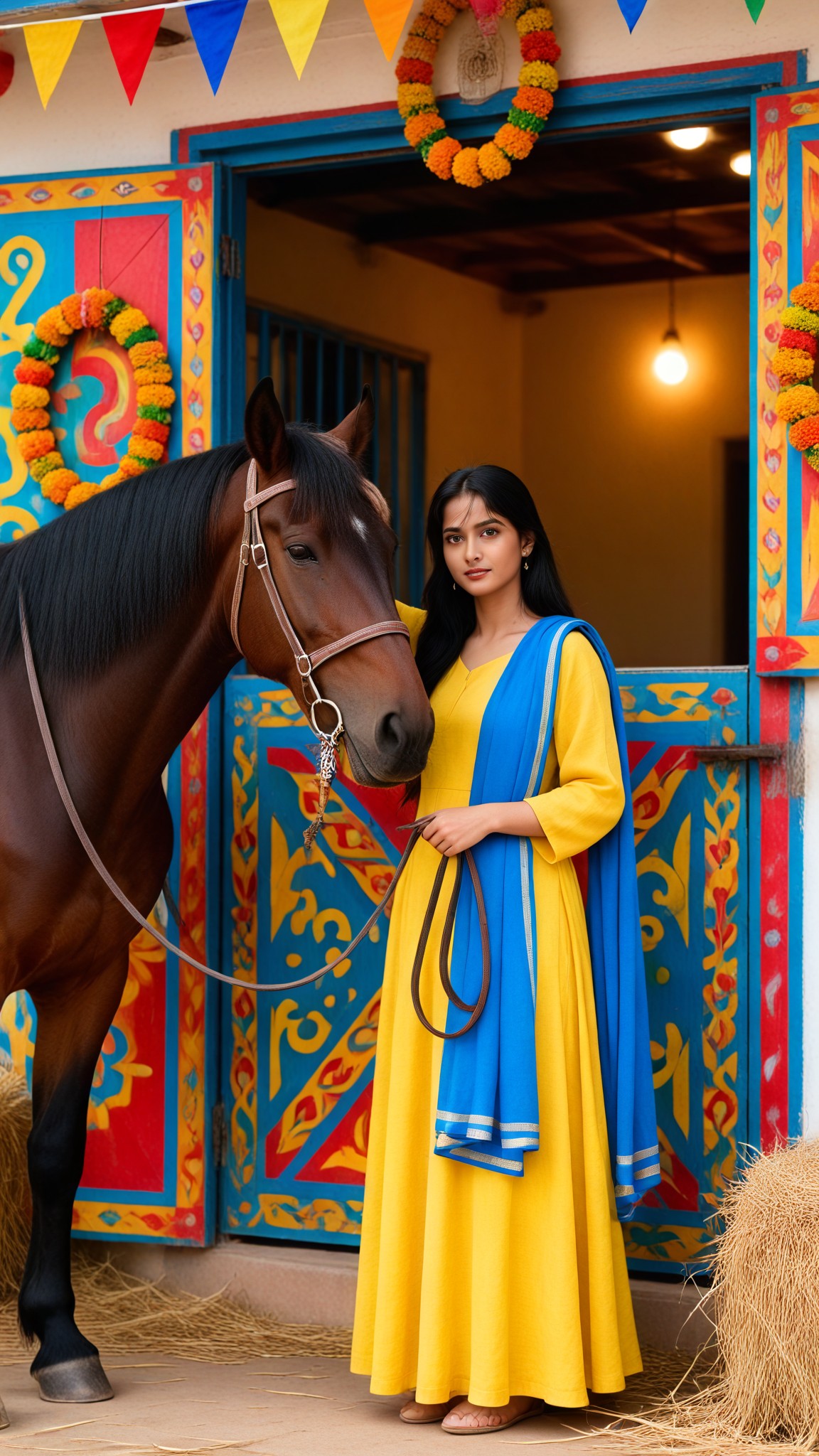 Painted Stable Door Portrait image