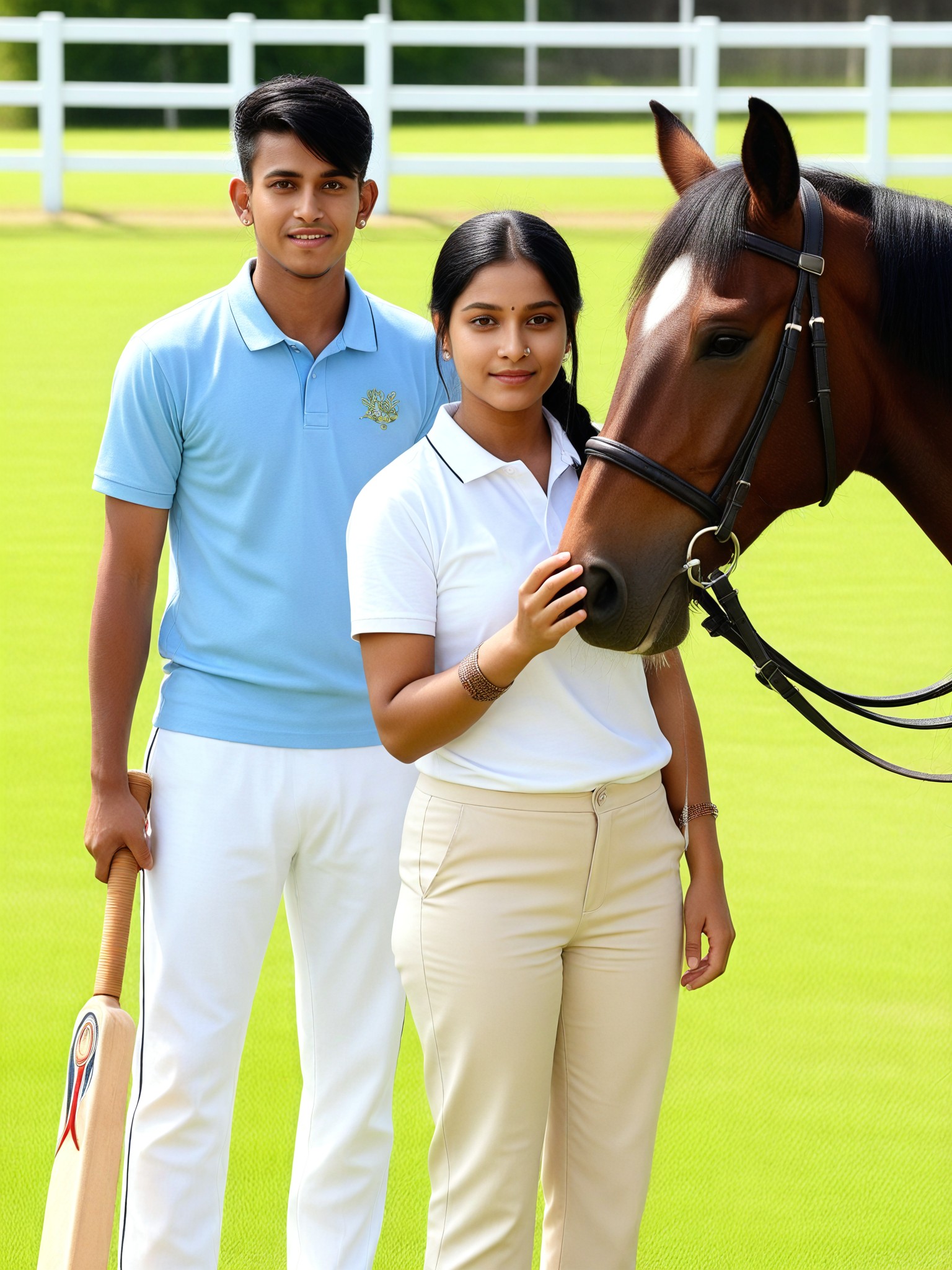 Polo Club Couple Portrait image