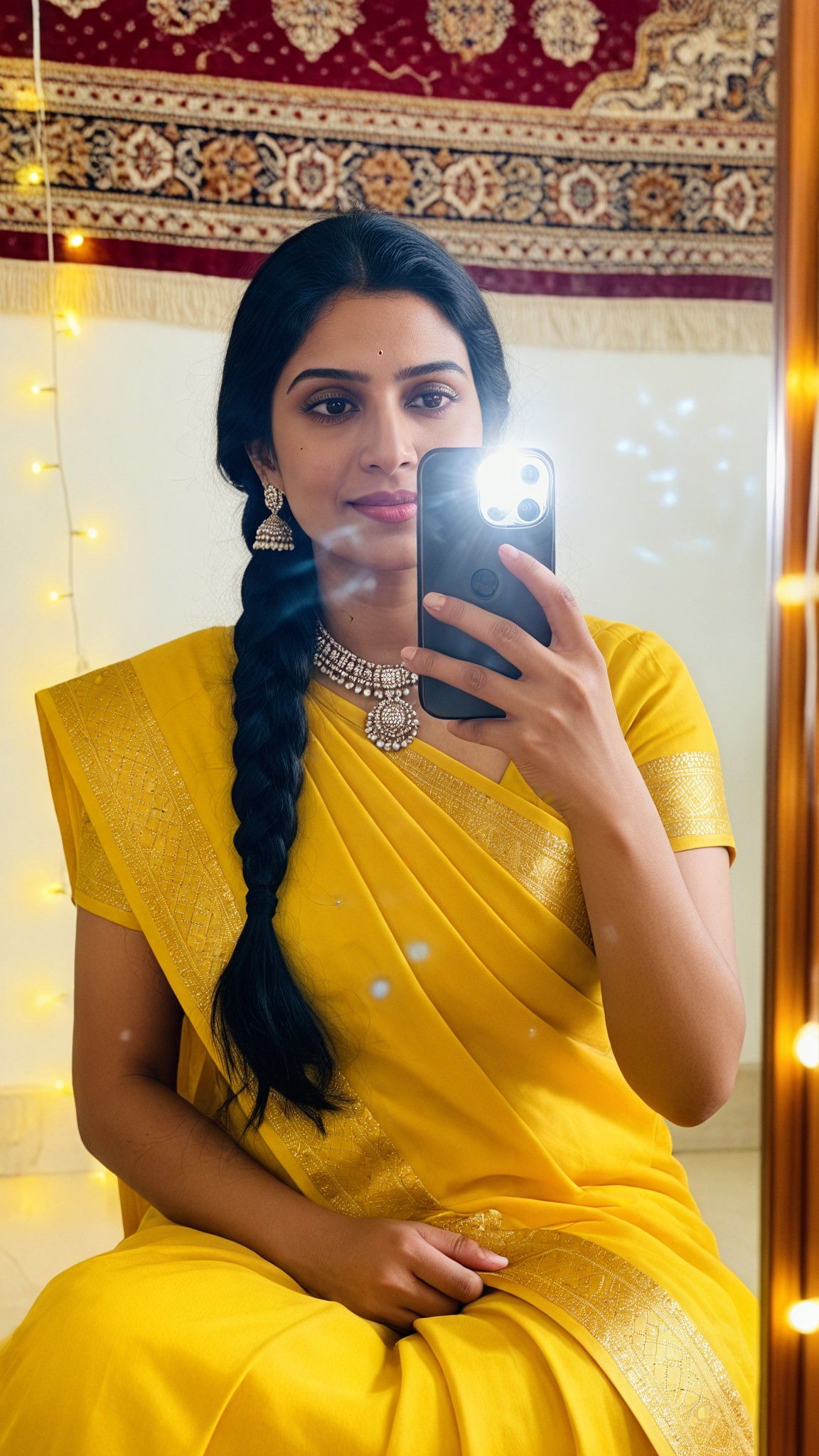 Yellow Saree Glow image