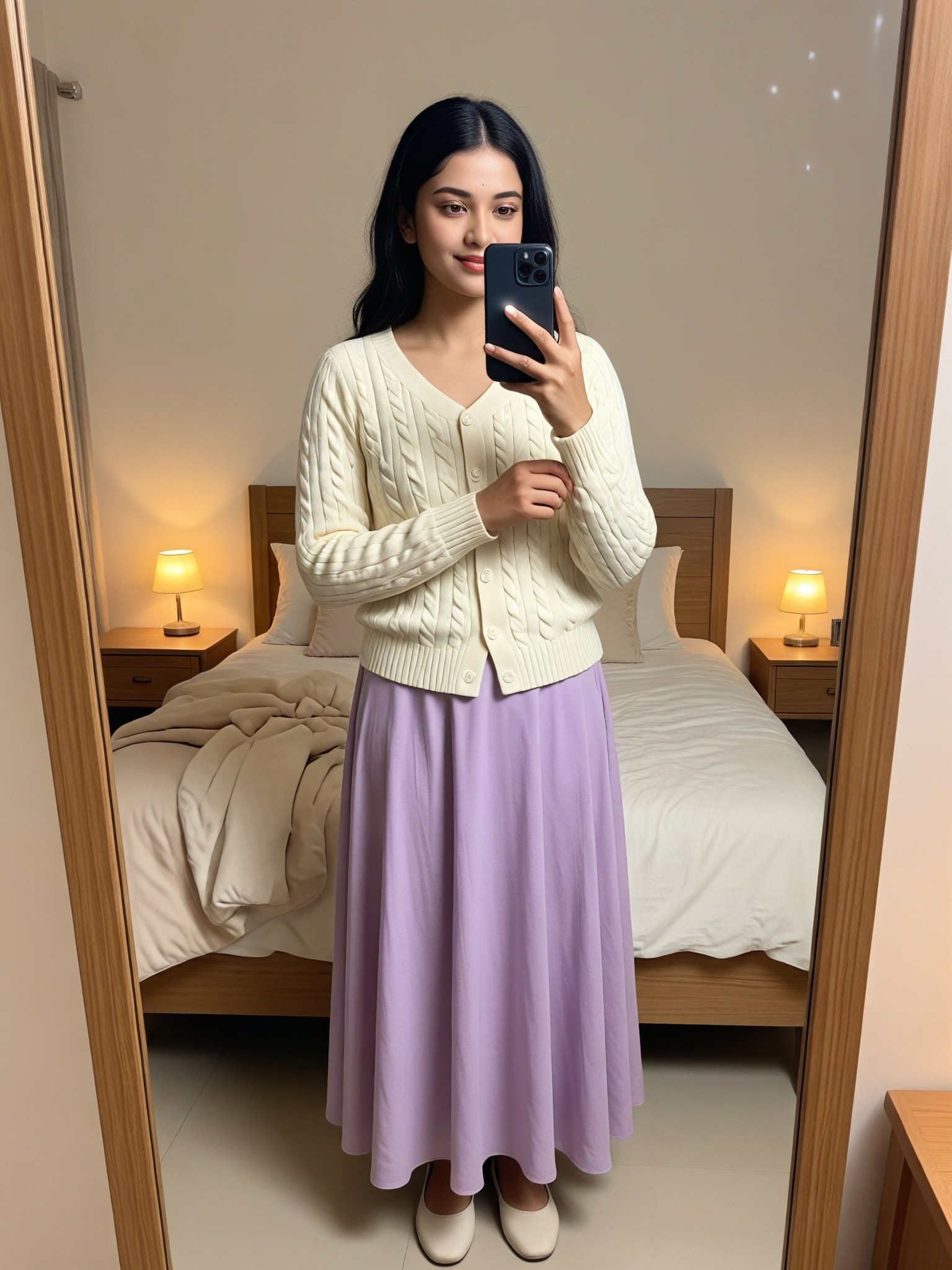 Soft Cardigan Selfie image
