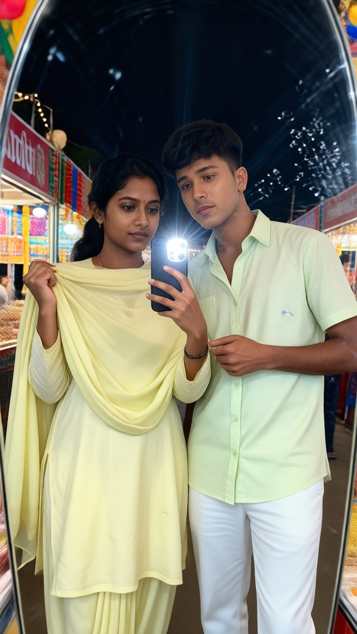 Yellow Market Couple image