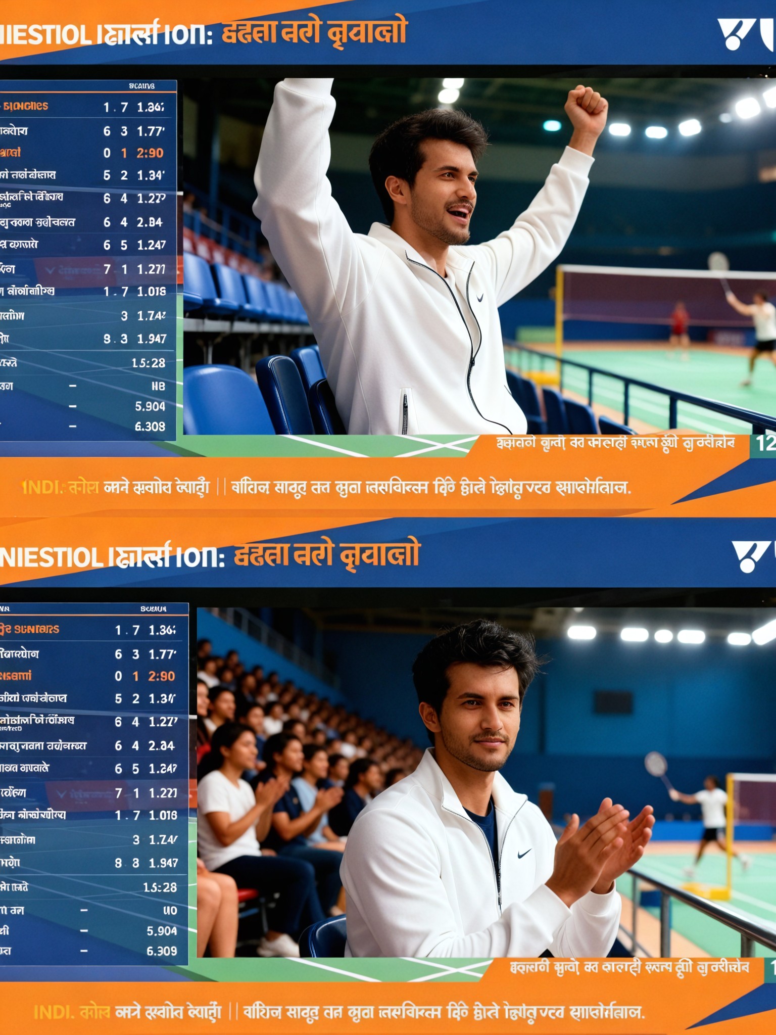 The badminton match was filmed-21 image