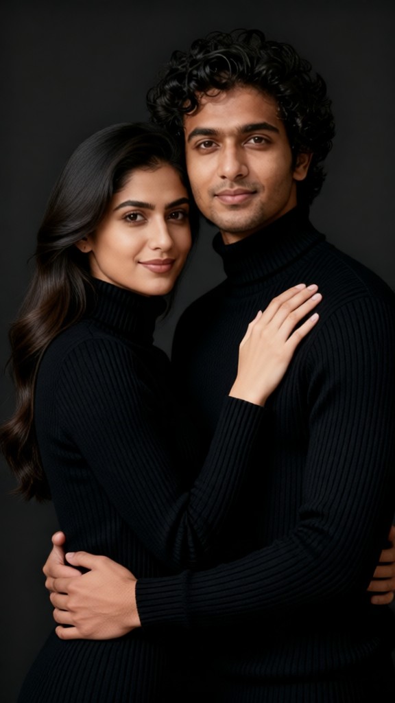 Black-themed couple photoshoot - p2 image