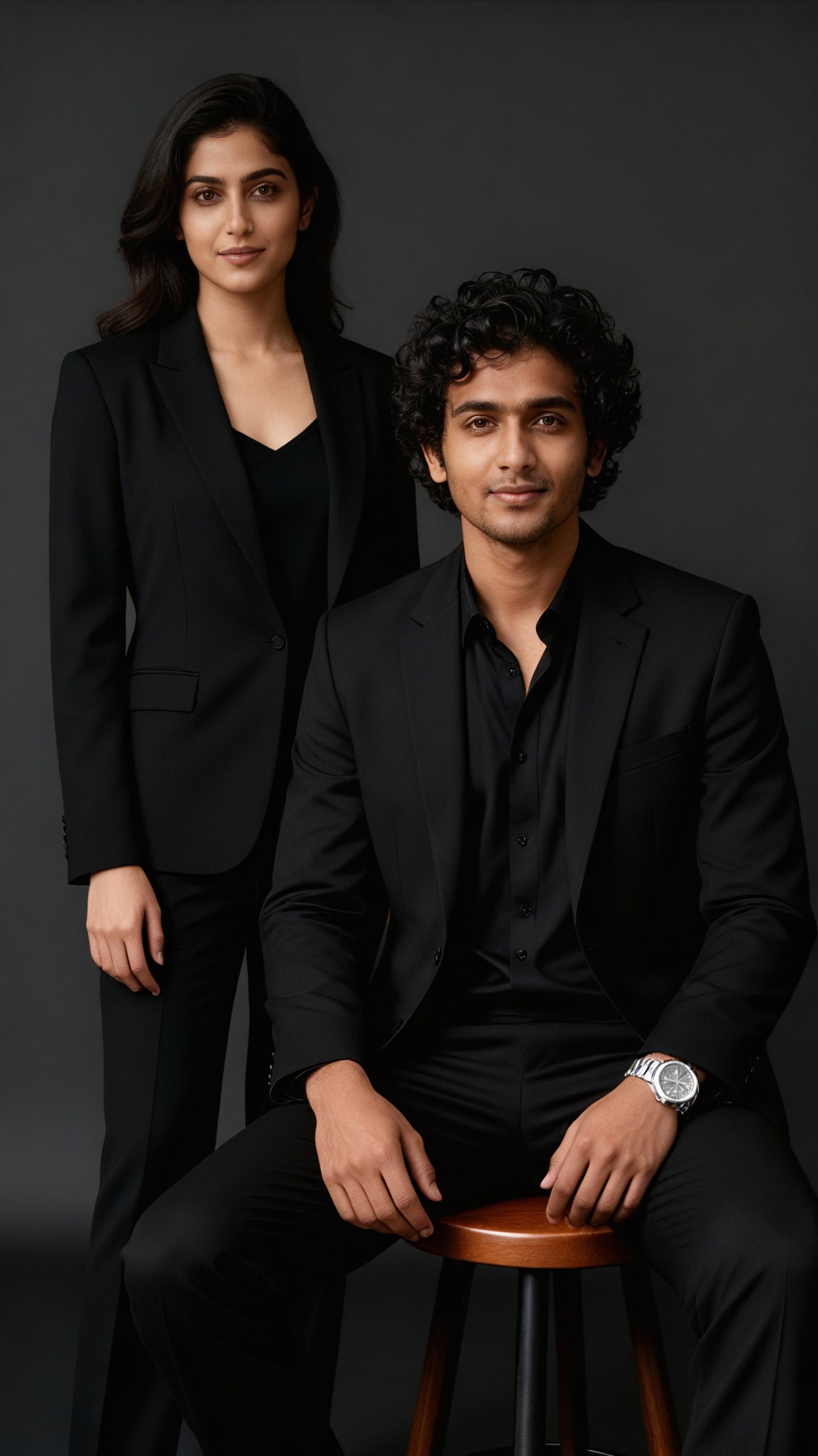 Black-themed couple photoshoot - p3 image