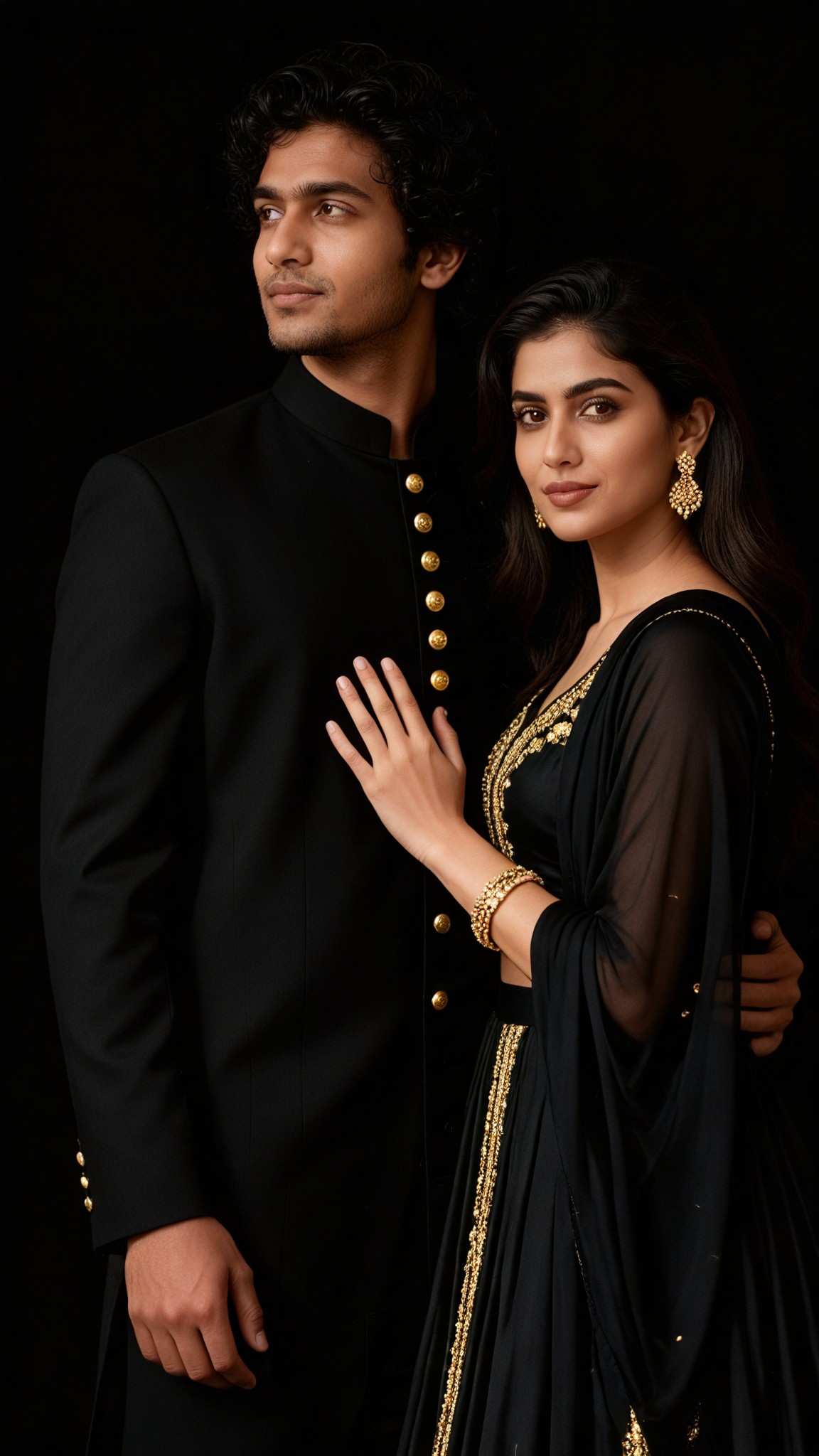 Black-themed couple photoshoot - p4 image