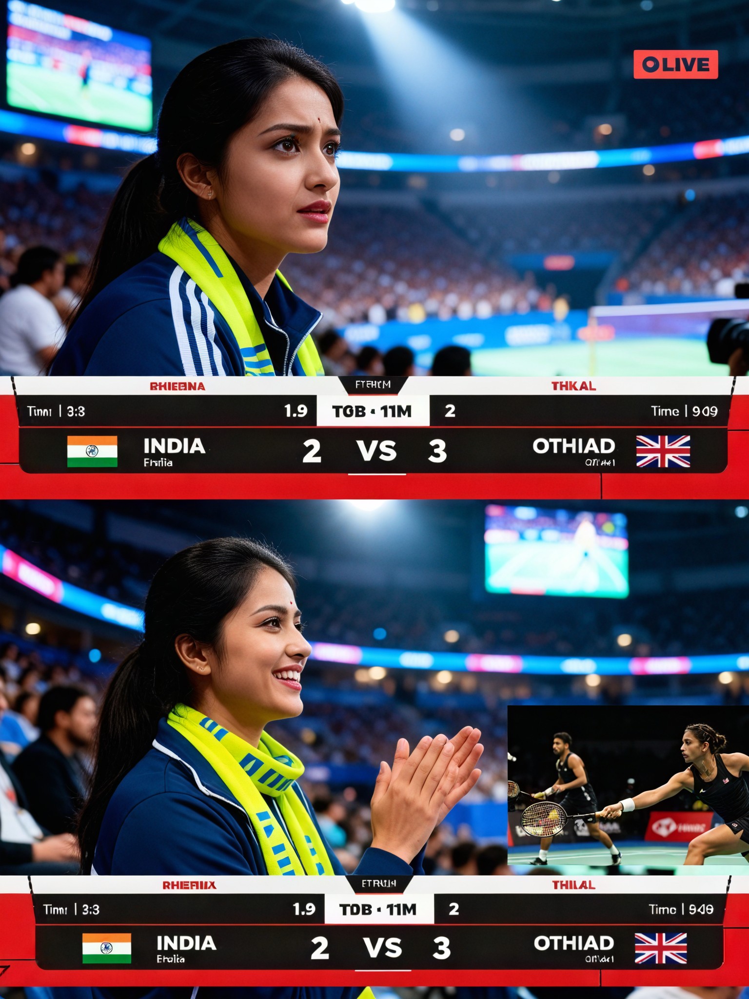 The badminton match was filmed-21 image