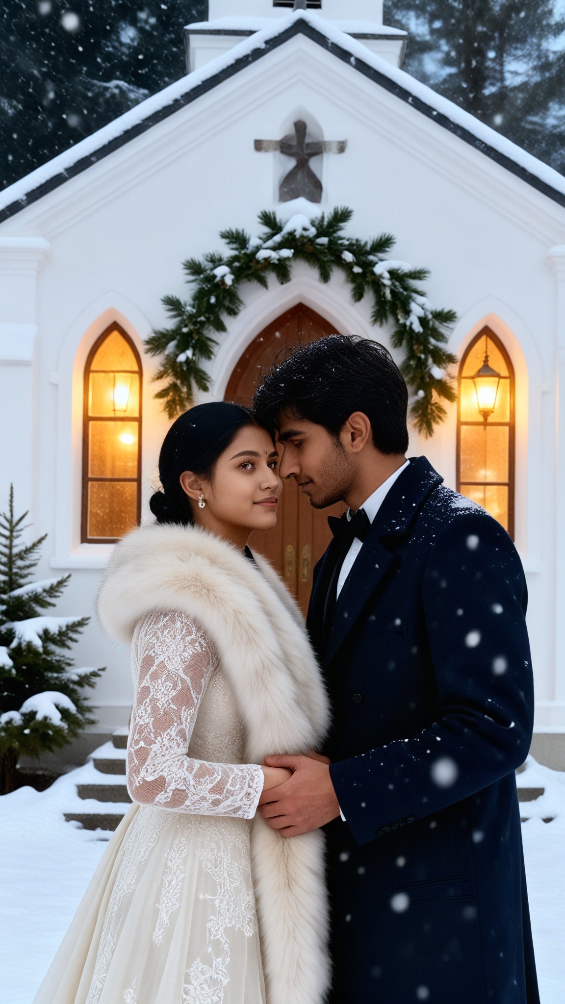 Snow Chapel Kiss image