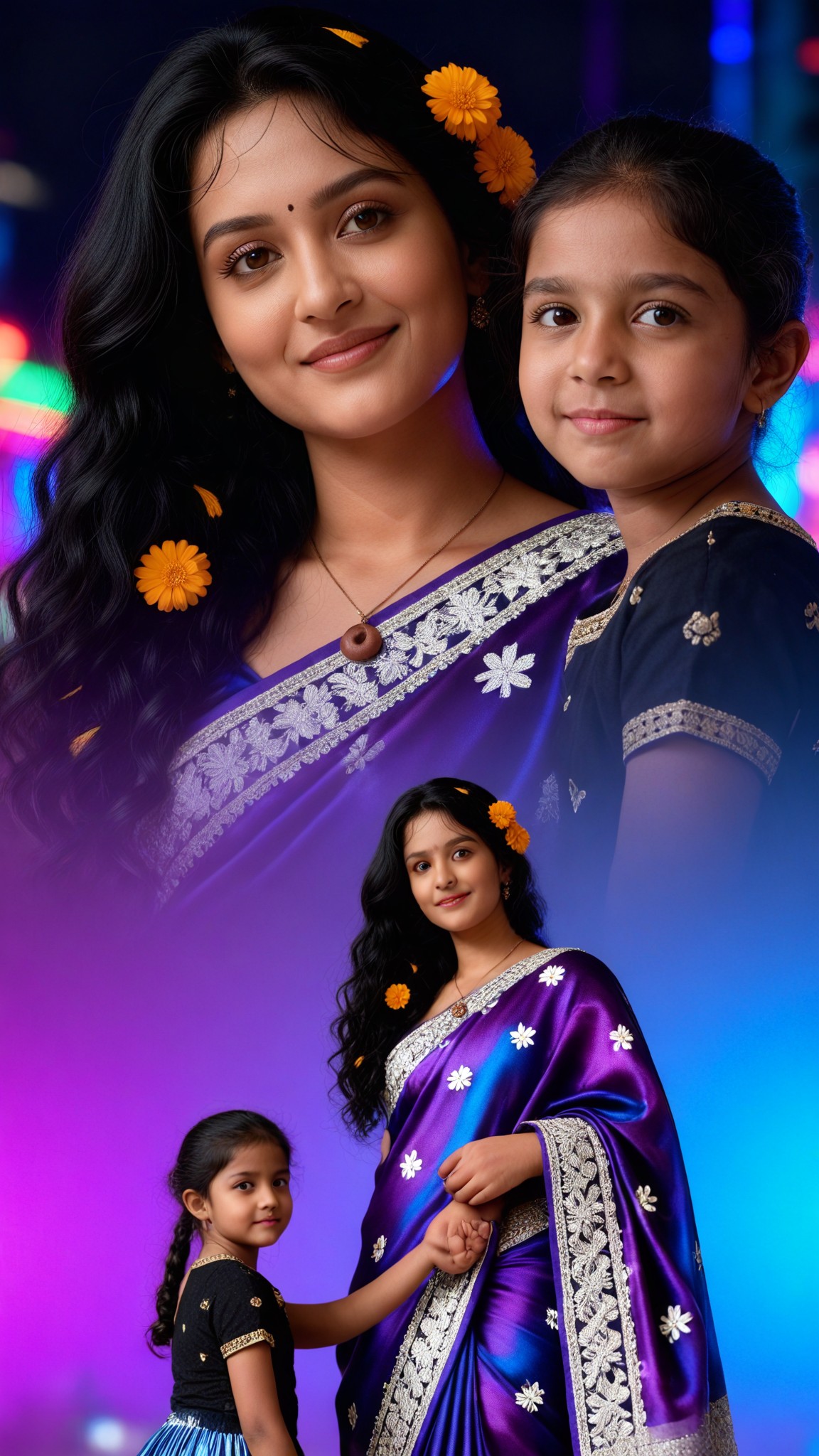 Neon Sari image