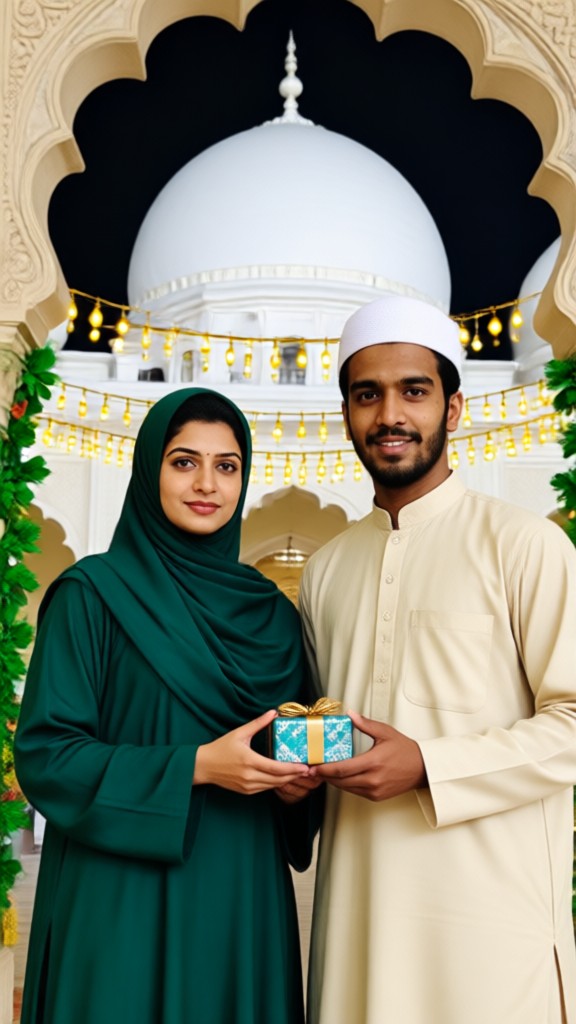 Modest Eid Couple image