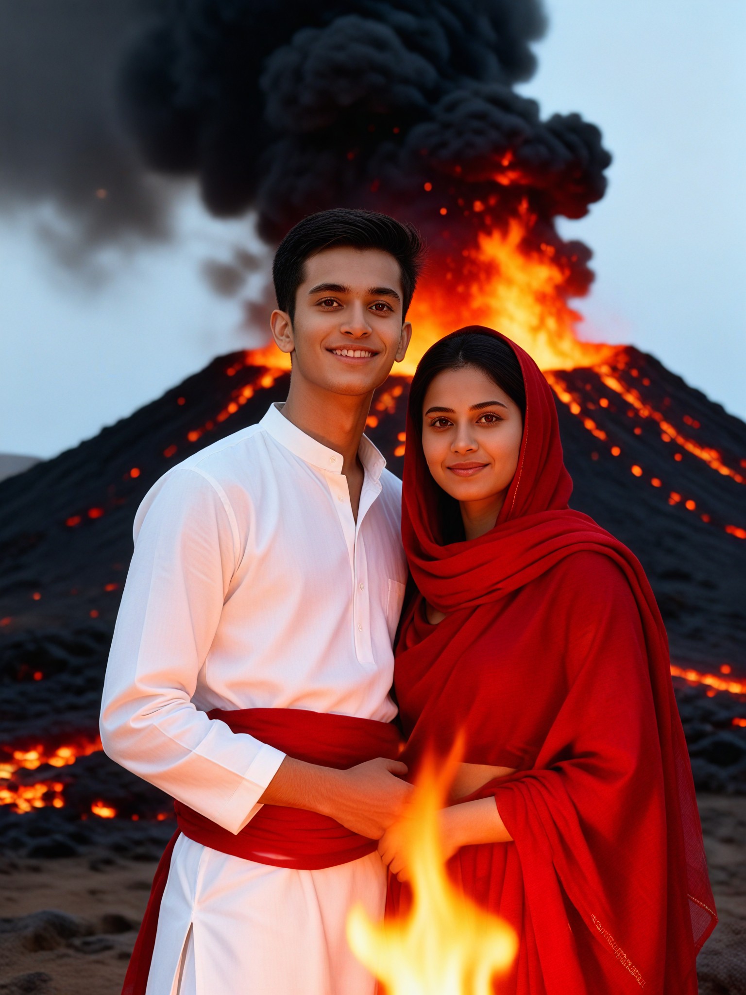 White Red Flame image