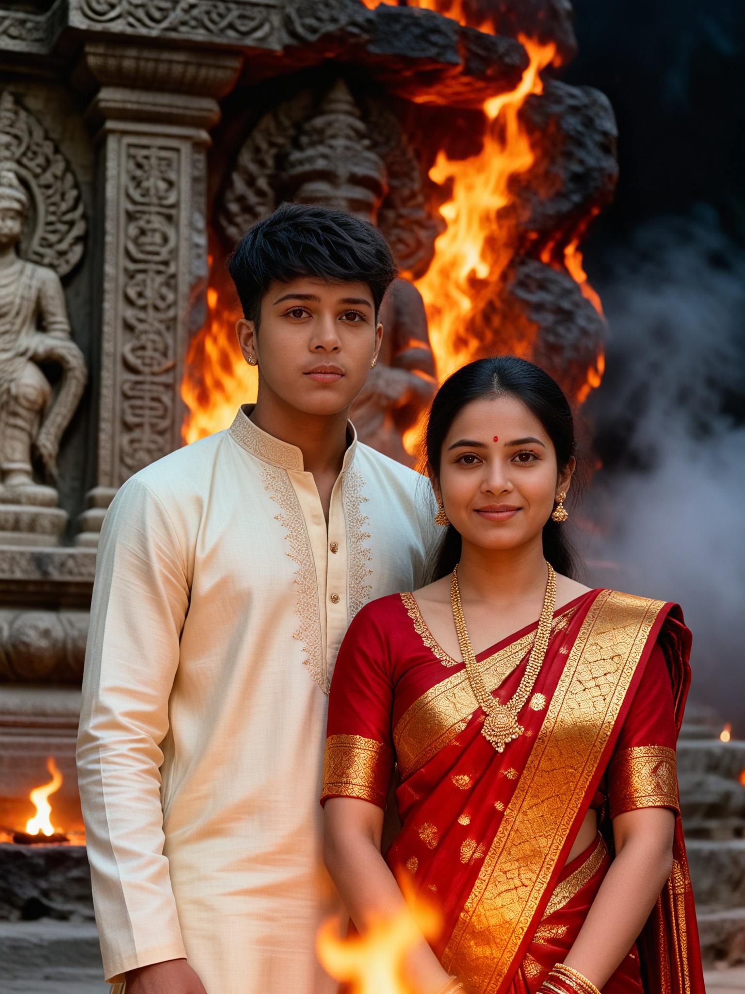 Temple Fire Couple image