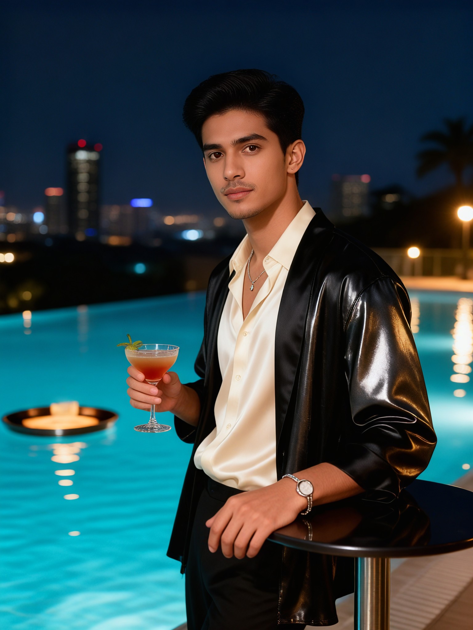 Mansion Pool Night image