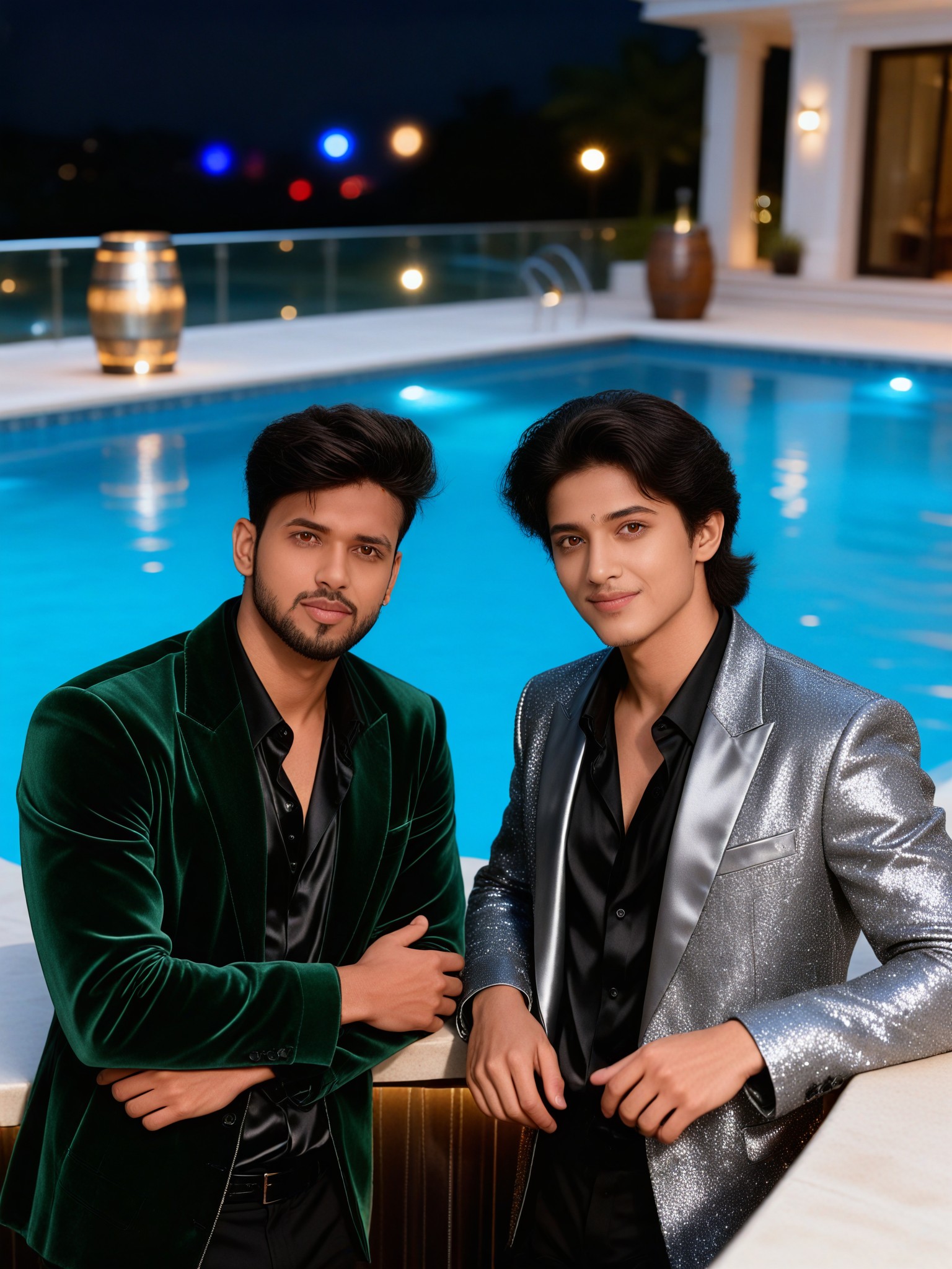 Poolside Power Couple image