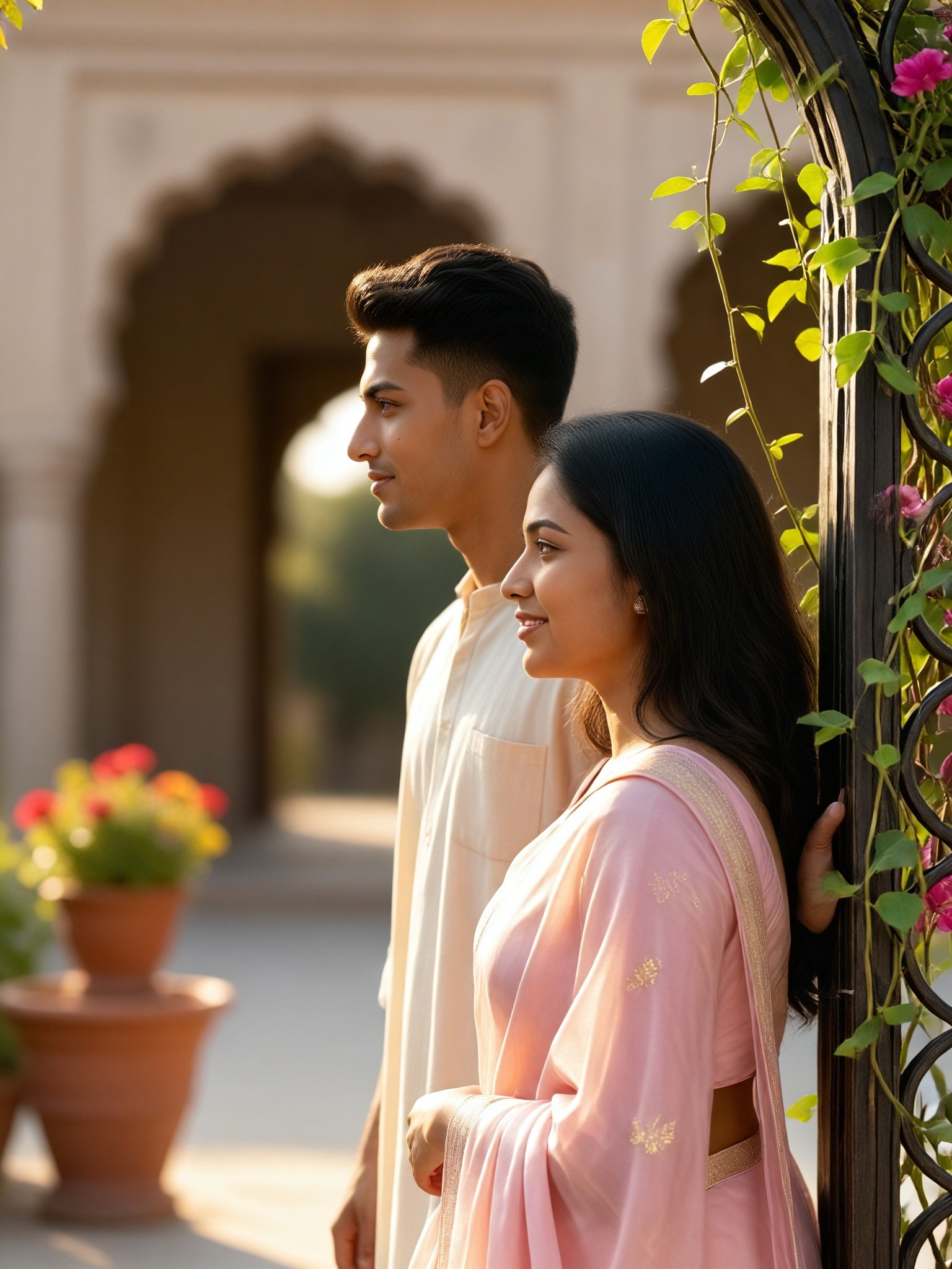 Courtyard Couple image