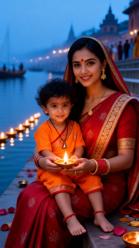 Lighting the Ganges Together-p image