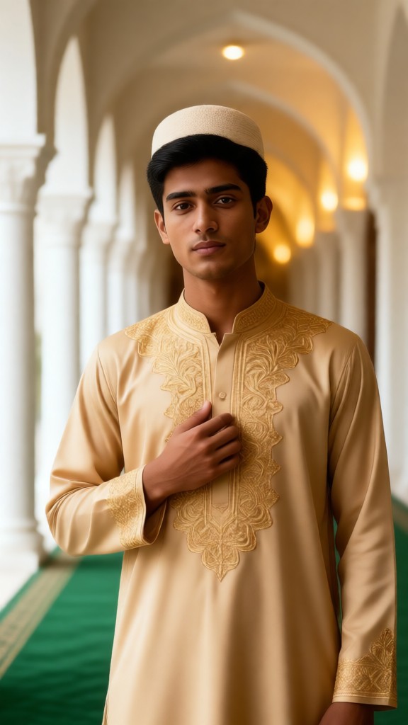 Golden Taqiyah Look image