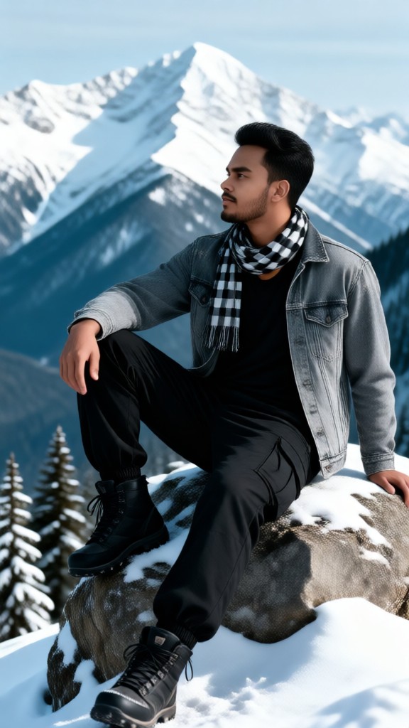 Handsome snow photos-p image