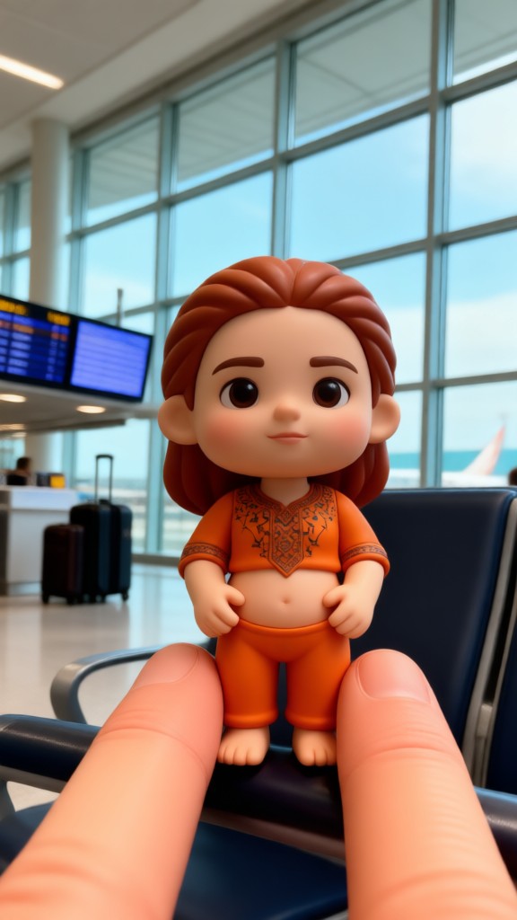Airport Waist Pinch Doll image