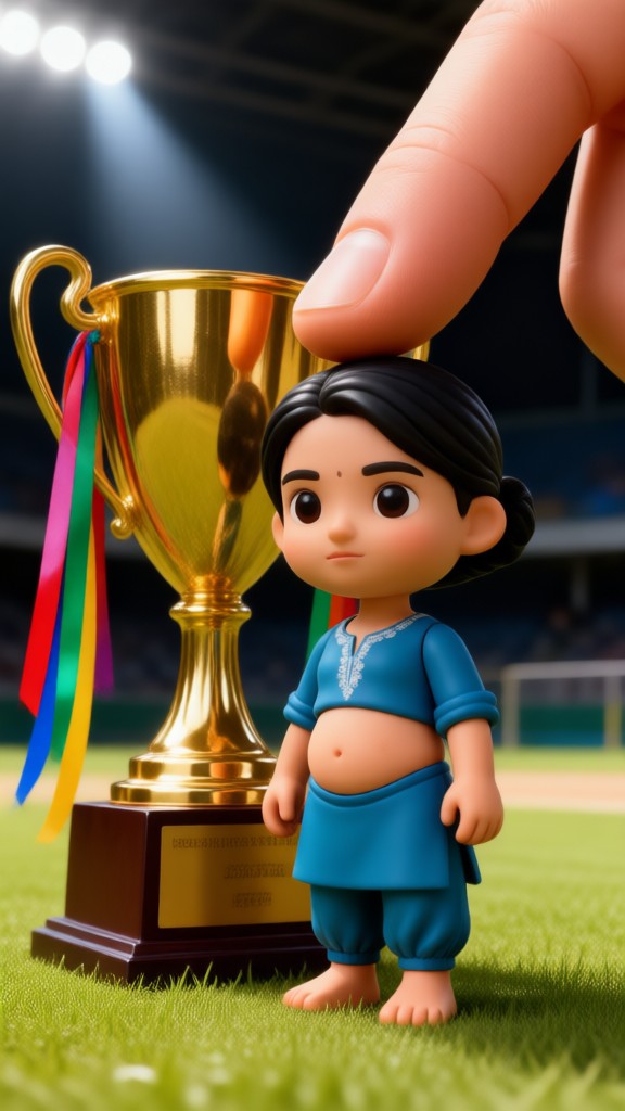 Trophy Head Push Doll image