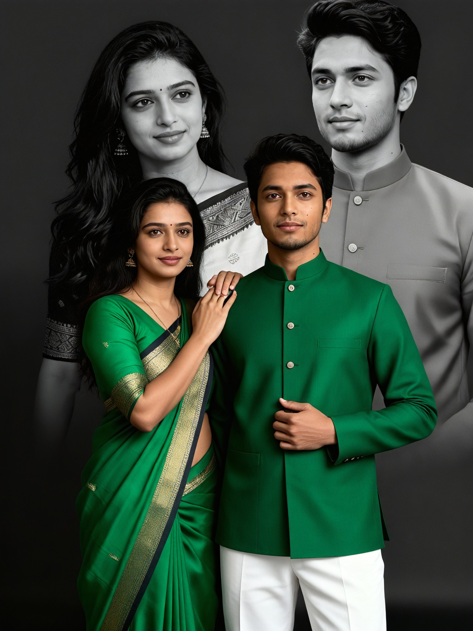 Green Couple Portrait image