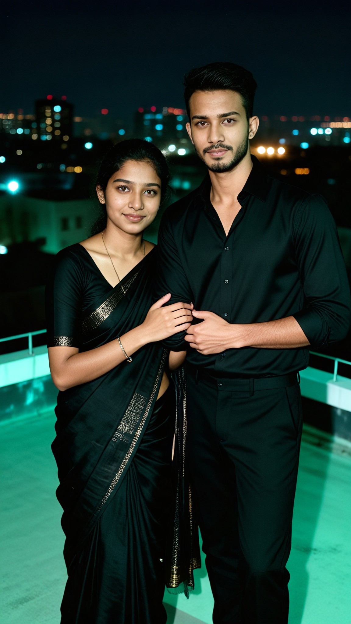 Rooftop Flash Couple image