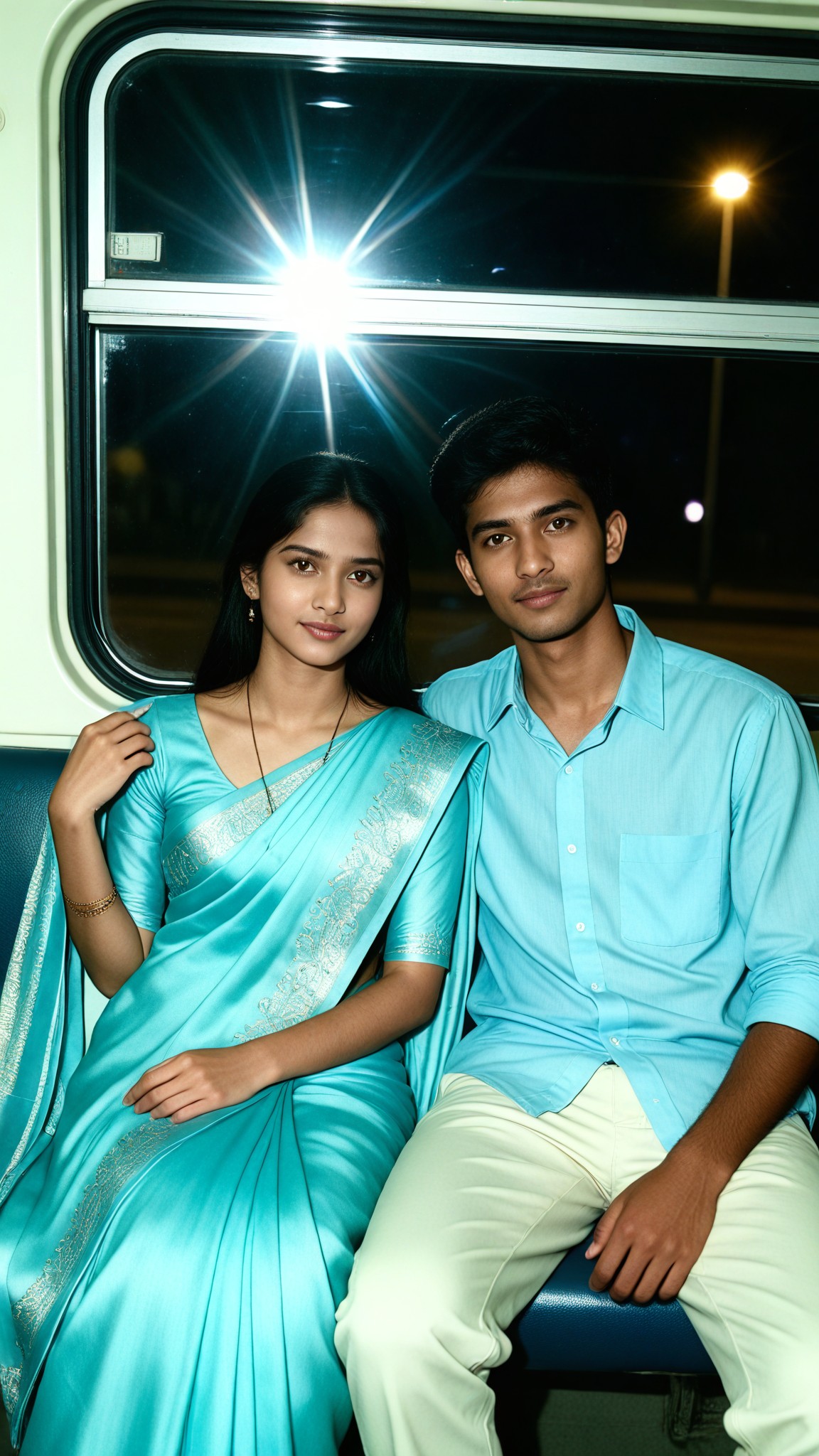 Car Window Flash Couple image