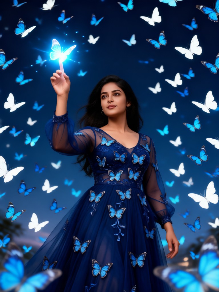 Butterfly Glow Dress Portrait image