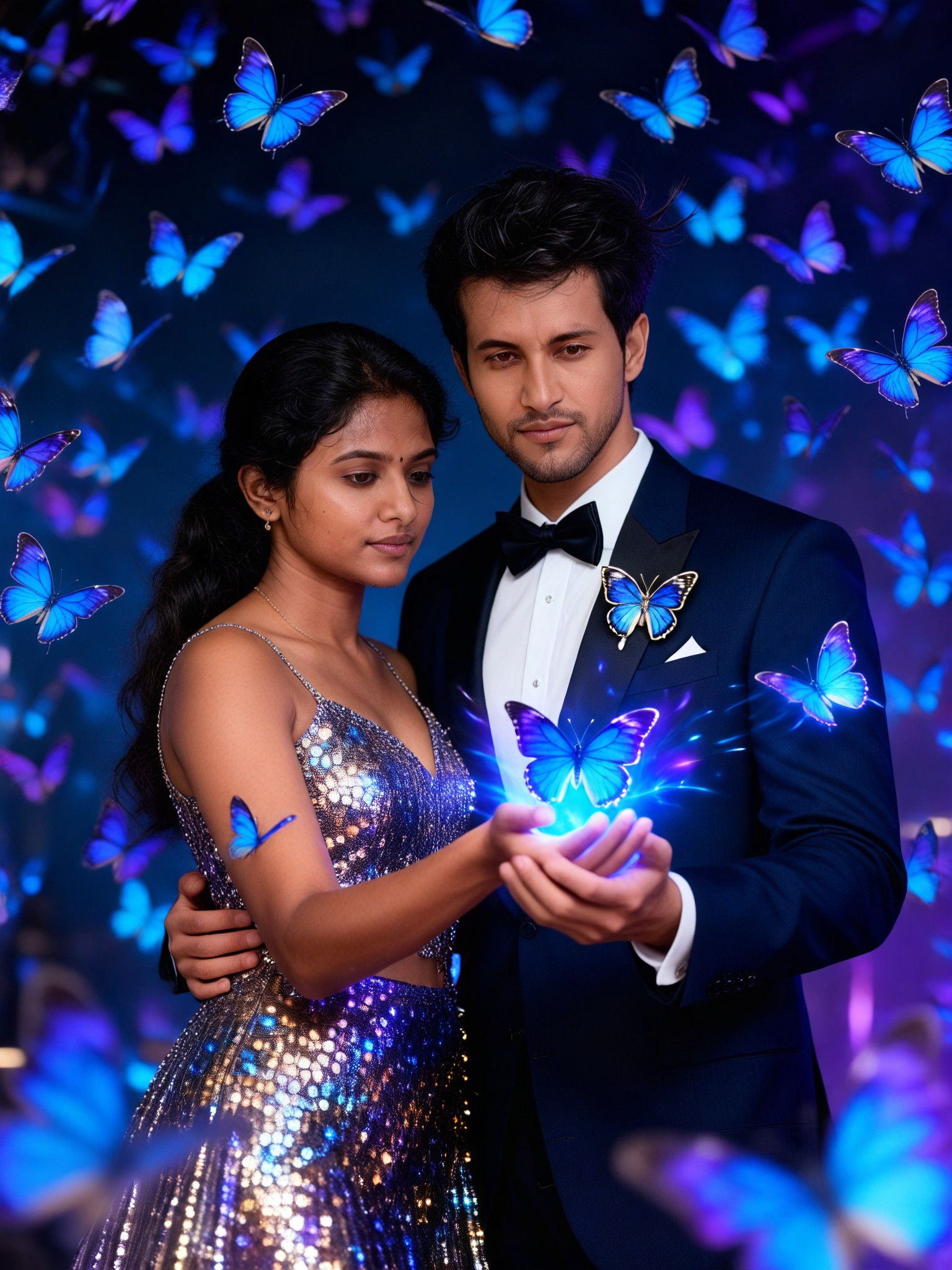 Butterfly Sequin Couple image