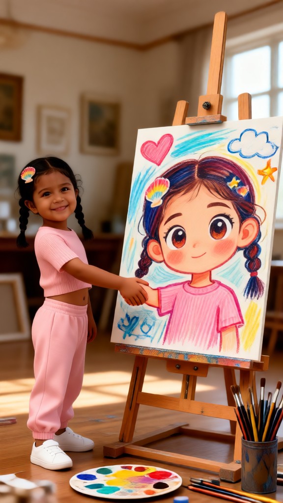 Hold hands with my paintings. image