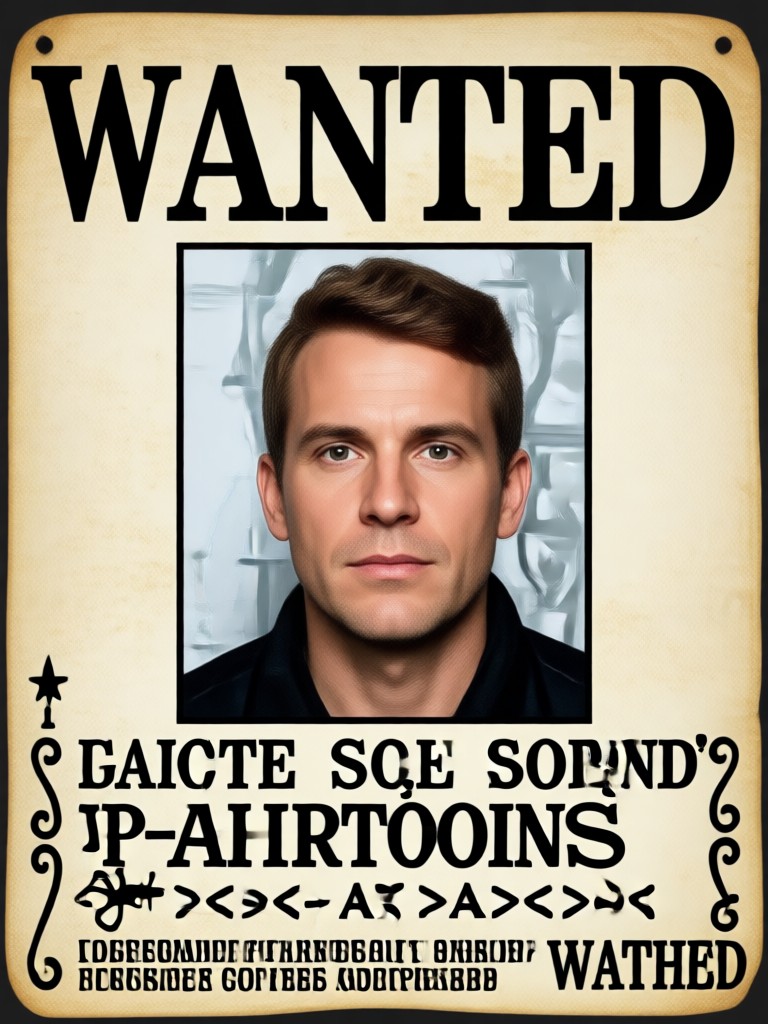 Old West Style Wanted Poster Template
