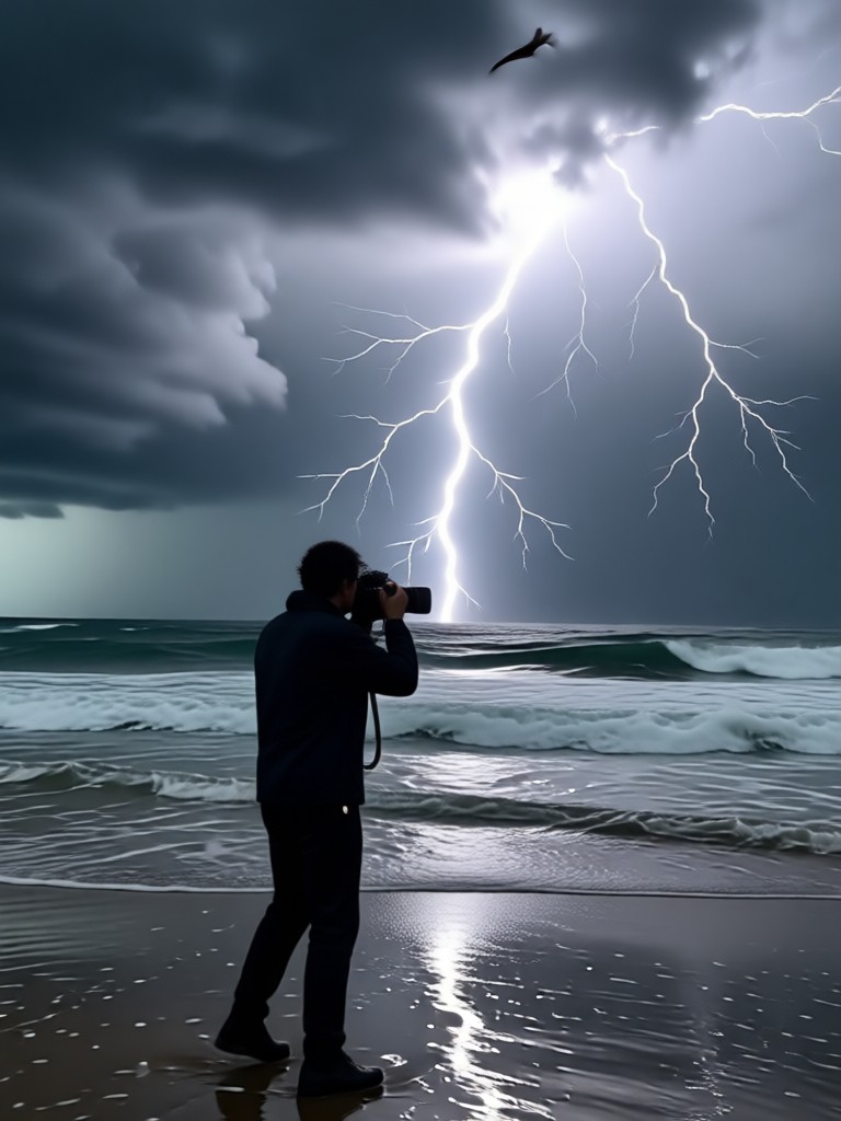 Storm clearing with rainbow romantic animation