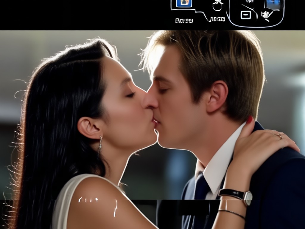 Realistic AI generated kiss motion