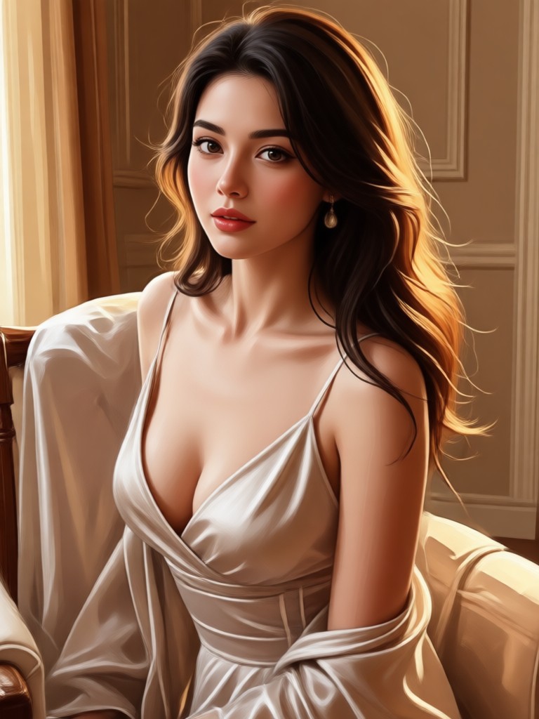 Elegant lace lingerie AI style
