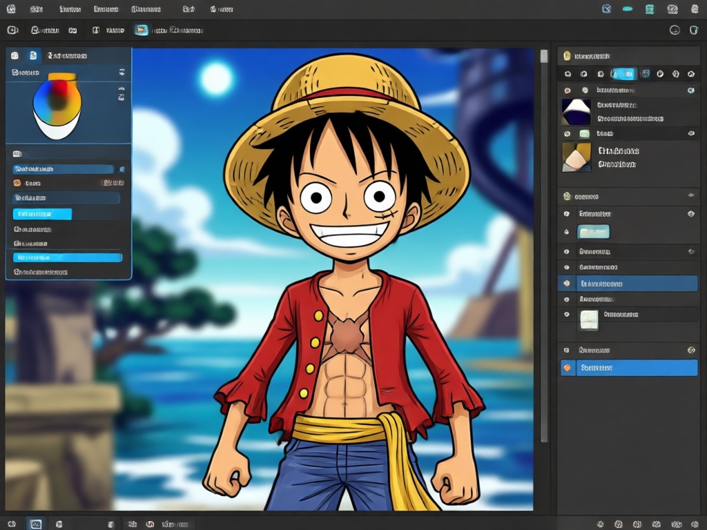 Authentic One Piece style character generation