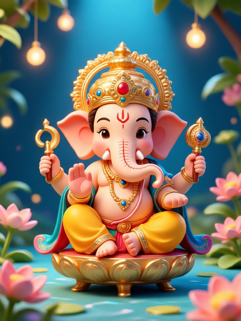 Ganesha Blessing Animation