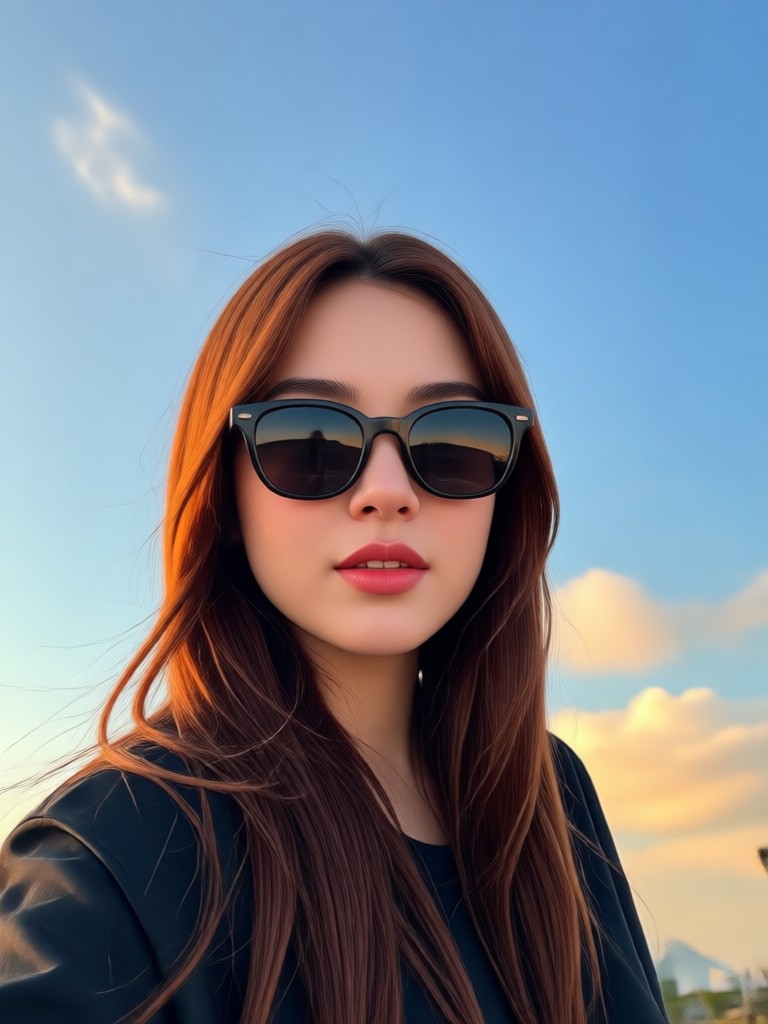 토크쇼 세트에서 셀러브리티와 함께한 셀피