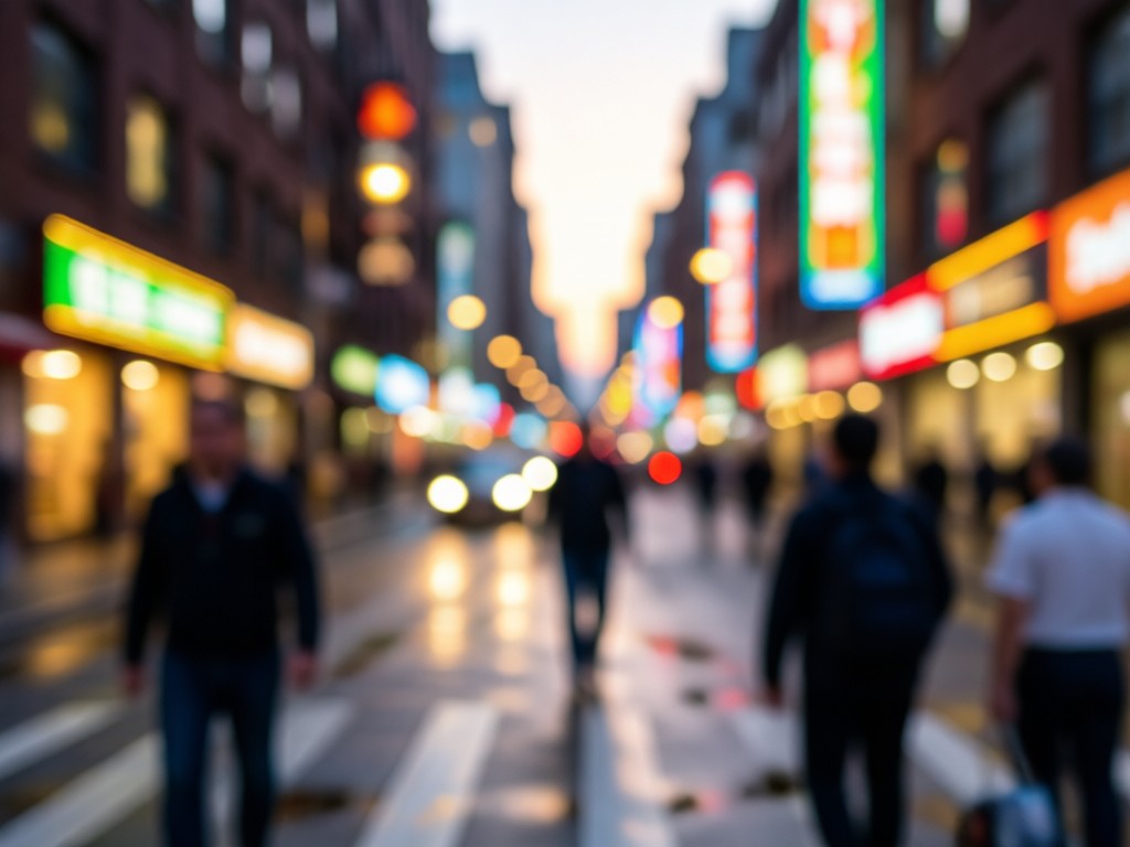 Professional portrait with AI generated background blur