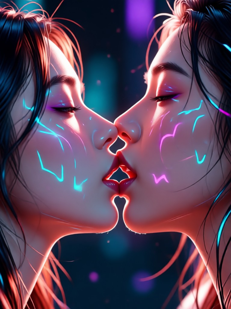 Animated photo to slow kissing video result