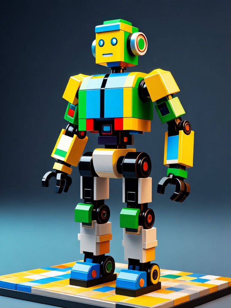 Karya seni Lego bergaya mosaik