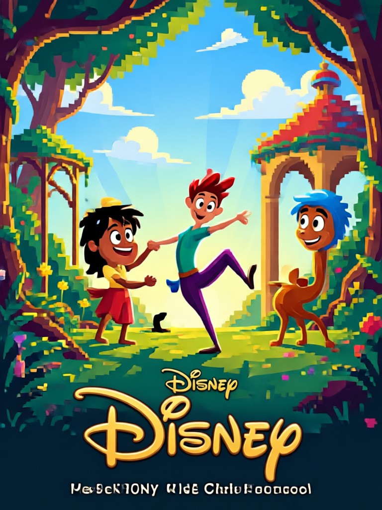 Moana inspired tropical island AI artwork